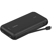 Belkin モバイルバッテリー 65W USB-C BoostCharge 20W ケーブル内蔵 モバイルバッテリー10000mAh ブラック